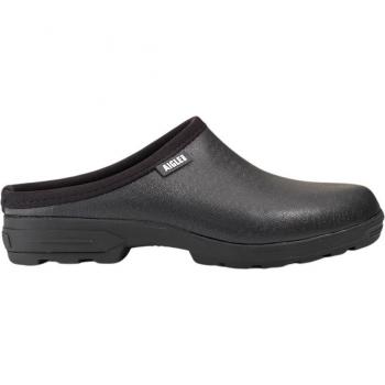 Aigle Lessfor Open Black Clogs