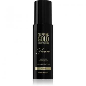 Dripping Gold Luxury Tanning Serum - Self-Tanning Product for Body and Face, Shade Medium, 150 ml