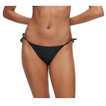 Braga bikini HUGO Pure Side negra mujer con logotipos - Talla L