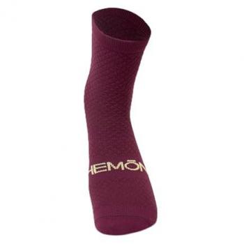 Calcetines Hemon Socks Fedaia granate - Unisex Adulto, Prugna, Talla L (43-46)