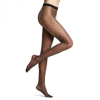 Falke Women's Fascination 20 DEN Sheer Sparkly Black Tights, Size S
