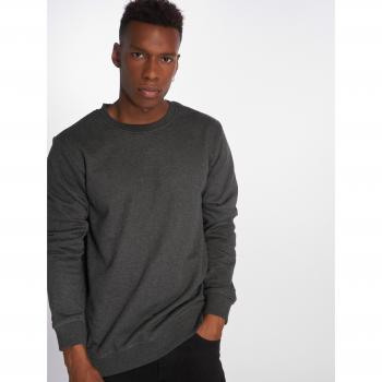 Basic Men's Terry Crew Sweatshirt - Dark Brown - 3XL