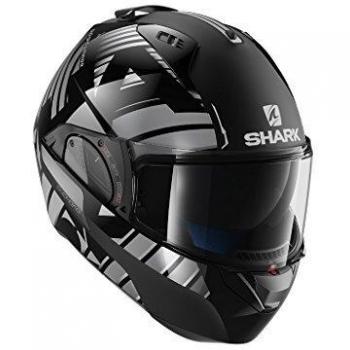 HE9704EKUA : Casco moto SHARK EVO-ONE 2 LITHION DUAL NEGRO CROMO ANTRACITA talla XL