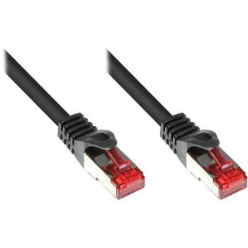 Cable de red 0,25 m Cat6 S/FTP PiMF Negro - Conectividad Gigabit (10/100/1000Base-T)