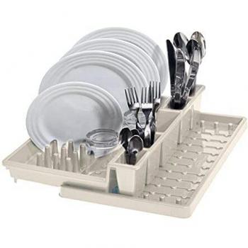 Escurreplatos Bella con Bandeja Regulable 44,7 x 30 x 53 x 8,8 cm Color Blanco