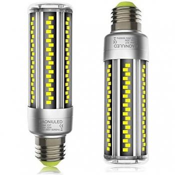 Bombilla LED E27 20W 2500LM Luz Blanca Fría 6500K Equivalente a 200W Incandescente, Alta Luminosidad y Ahorro Energético, Pack de 2