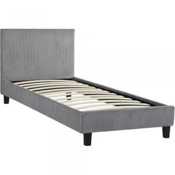 Cama en pana Ambre - 90 x 190 - Gris
