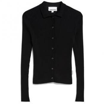 ARMEDANGELS RICIAA Women's Fitted Knitted Cardigan in Black, Size M