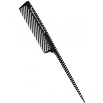 Peine de carbono Jäneke 820 Púa Normal - Peine de cola, material: carbono, diseño antiestático, resistente al calor, ideal para peinados precisos