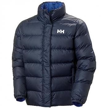 Chaqueta de plumas Helly Hansen HH Reversible Down azul marino y azul eléctrico para hombre