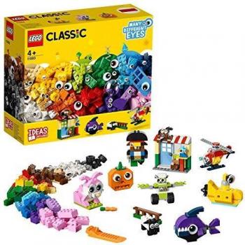 LEGO Classic - Set de Construcción Ladrillos y Ojos, Modelo 11003
