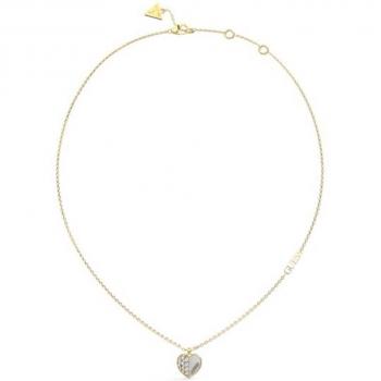 Collar Lovely Guess de acero dorado con diseño elegante