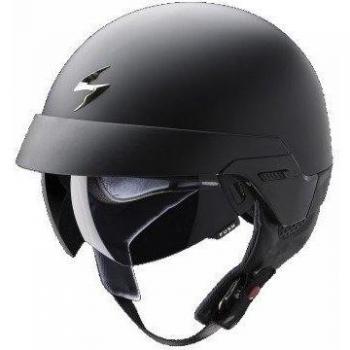 Scorpion 1325-18286 Exo 100 Casco para motocicleta, negro mate