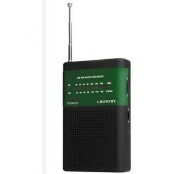 Radio portatil analogica LAUSON RA138, verde AM/FM