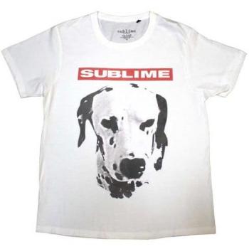 Sublime Dog Logo T-Shirt - White - Large - 100% Cotton Jersey