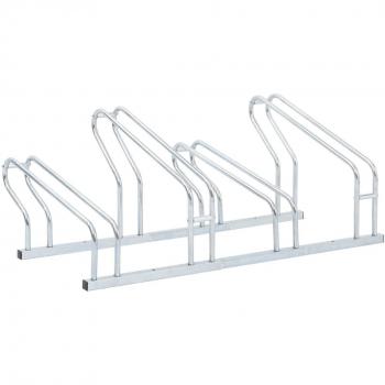 vidaXL Bicycle Stand for 4 Bikes Floor Freestanding Galvanised Steel