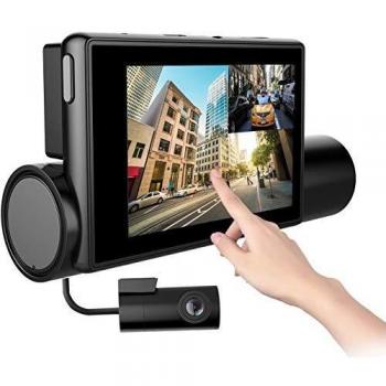 Cámara de Coche Dashcam, Jimi 1080P Full HD 170 ° Cámara de Tablero Wifi Dual para Automóviles, Panel Táctil OLED de 3.0 Pulgadas, Visión Nocturna, Grabación en Bucle, G-Sensor, Detección de Movimiento
