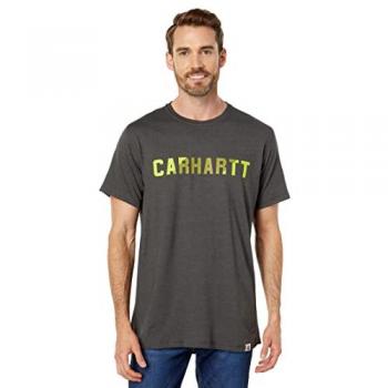 Camiseta de manga corta Carhartt Force Flex Block Logo Relaxed Fit - Gris (S)