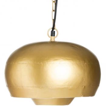 Lámpara de techo colgante de hierro cobre con pantalla de Ø 30x20 cm
