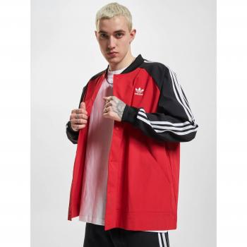 Adidas Originals Lightweight Windbreaker Jacket for Men - Size S, Scarlet/Black