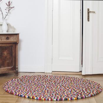 myfelt - Lotte d:120cm diseño fieltro alfombra my felt 120 cm 100% lana