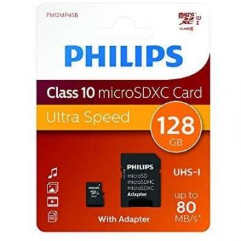 Philips Micro SDXC Card 128GB Class 10 Incl. Adapter