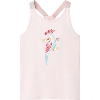 Camiseta de tirantes infantil rosa suave 92