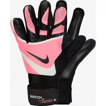 Guantes de Portero Nike Match Jr. Unisex - Talla 5 - Negro/Rosa