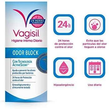 VAGISIL solución higiene íntima odor block bote 2 x 250 ml