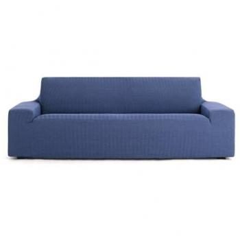 Funda para Sofá Eysa JAZ Azul 70 x 120 x 260 cm, bielástica, para sofá de 3 plazas, medida ajustable de 180 a 260 cm