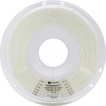 Filamento Polymaker PolySupport 1,75 mm, material de soporte Breakaway, 750 g, color blanco perla