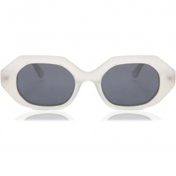 Oval Full Rim Plastic Women’s Prescription Sunglasses Clear Size 50 - LMNT