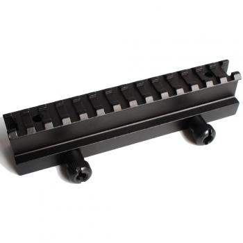 Tactical Caza Riser 1 Pulgada de 1Scope Vista Montaje Picatinny Weaver Rail Airsoft Rifle Gun Montaje Accesorio Linterna de Montaje de Base