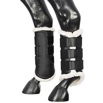 PFIFF 102036 Elda - Polainas de Trabajo Cerradas (Forradas, Talla S), Color Negro