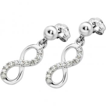 Pendientes Time Road Infinito WS00549 de Plata para Mujer con Acabado Brillo