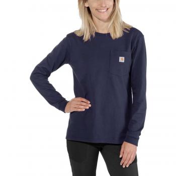 Camiseta de Manga Larga Workwear Pocket Carhartt para Mujer - Azul (M)