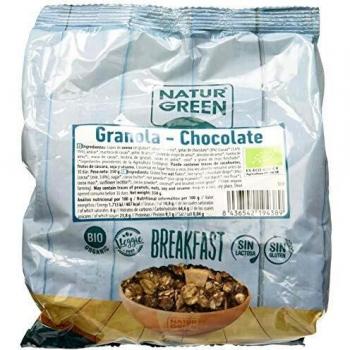 NaturGreen Granola Chocolate Sin gluten -Pack de 6 unidades de 350 gr