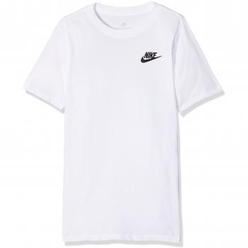 NIKE tee-Emb Futura Ya Camiseta, Niños, Blanco