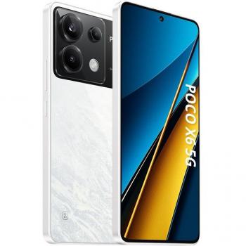 Xiaomi Poco X6 5G Smartphone 12GB/256GB Blanco Pantalla AMOLED de 6.67” 120Hz 1.5K, Snapdragon 7s Gen 2, Triple cámara de hasta 64MP