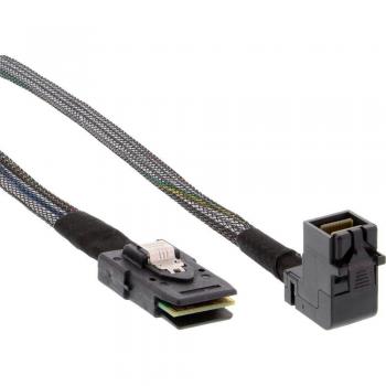 InLine 27629A - Cable mini SAS HD acodado SFF-8643 a SFF-8087 con banda lateral