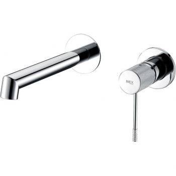 Grifo monomando empotrado de lavabo Line cromado Imex