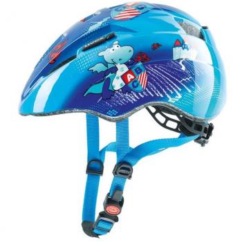 Uvex Kid 2 Casco Ciclismo, Niños, Azul Hipopótamos, 46-52