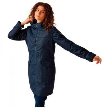 Regatta Women's Lightweight Waterproof Romine II Parka Jacket Navy Size 16