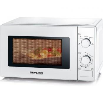 Severin MW 7770 Microondas de Encimera, Capacidad 20 L, Potencia 700 W, Color Blanco, Dimensiones 44 x 34.5 x 26 cm (Ancho x Profundidad