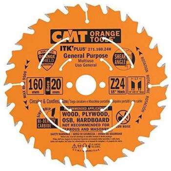 Sierra Circular Ultra Delgada CMT 160mm x 1.7mm x 20mm 24 Dientes