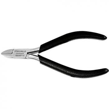 STAHLWILLE Alicate de Corte para Electrónica 6604 6 110, capacidad de corte 1mm, longitud total 112 mm, ESD