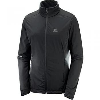 SALOMON Agile Warm Jkt W Chaqueta Deportiva, Poliéster, Mujer, Negro, M