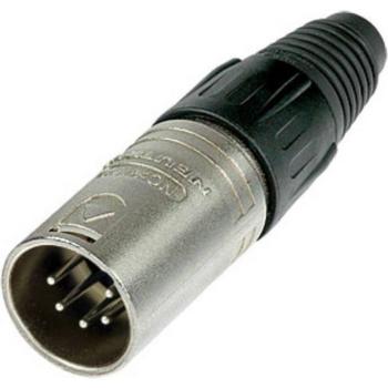 Neutrik NC5MX 5-Pin Male XLR Connector with Nickel Housing and Silver Contacts