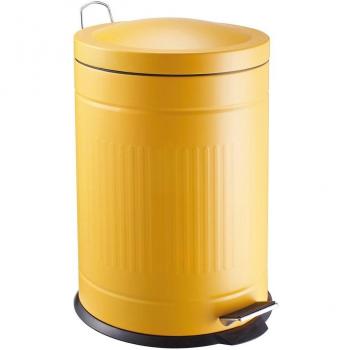 Laroom 12028 - Cubo metal step 20 litros, color amarillo