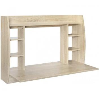 Escritorio de Pared ML Design Madera Clara 110x75x48 cm MDF